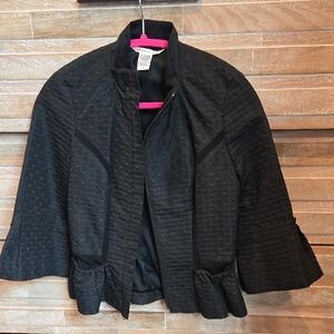 Diane Von Furstenberg Jacket Blazer with Ruffled Hem